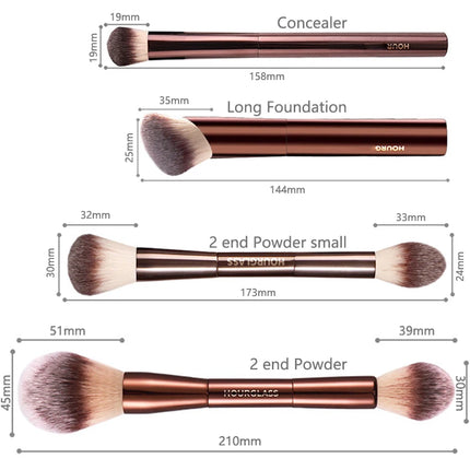 1 pc HG Pro Makeup brushes Powder contour Blusher Make up brush Highlight Bronzer exquisite Professional metal handle with box