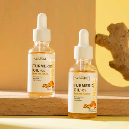 10ml 30ml 100% Turmeric Oil Anti Aging Wrinkle Whitening Serum Reduce Fine Lines Dark Spot Brightening Face Lighten For Women