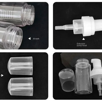 14/28PCS Transparent Empty eylelash foam pump bottle cream cleanser bubble plastic bottle mascara cleansing bottle