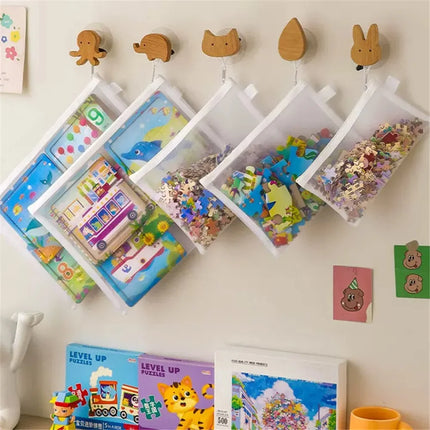 8pcs Zipper Mesh Bags, 3 Sizes, Zipper Mesh Bags, Waterproof Clear Travel Bags, Office Supplies Document Bags With Zipper