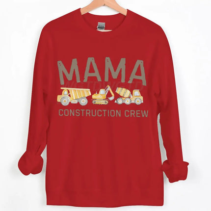 Dad/Mom Construction Crew Graphic Sweatshirts Women Men Fashion Casual Pullover Papa Mama Cartoon Excavator Y2K Sudadera