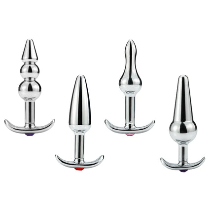 Metal Outside Anal Plugs anal stimulation G-point massage Four to choose from butt plug adult pleasure dildos adult sex toys