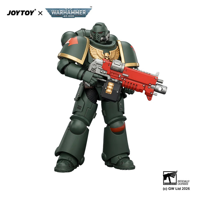 JOYTOY Warhammer 40,000 1/18 Action Figures Ultramarines Intercessor with Bolt Rifle, Bolt Pistol and Chainsword
