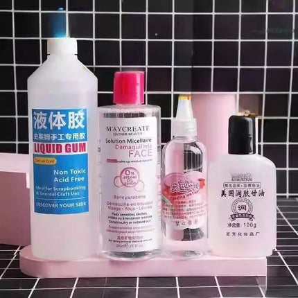Slime Bubble Glue Fairy Shaping Water Magic Liquid Clay Making Substitute Borax Water Anti Stick Hand Pet Toy Set Universal
