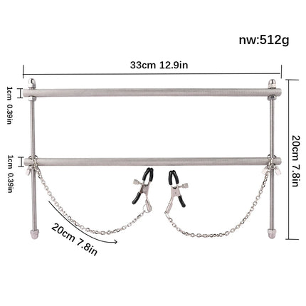 QKKQ Wearable Stainless Steel Breast Bondage Sexy Tools Chest Stimulate Nipples Massager BDSM Sex Toys Couple Erotic Accessories