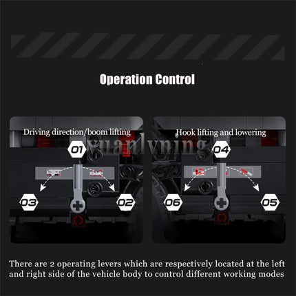 2686PCS MOC Remote Control Military Crane Truck Building Blocks Fire Rescue Armored Crane DIY Toy Gift for Children