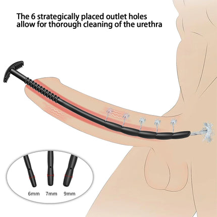 Size S/M/L to choose Silicone Hollow Urethral Penis Plug Hollow Penis Stretcher Urethral Rod