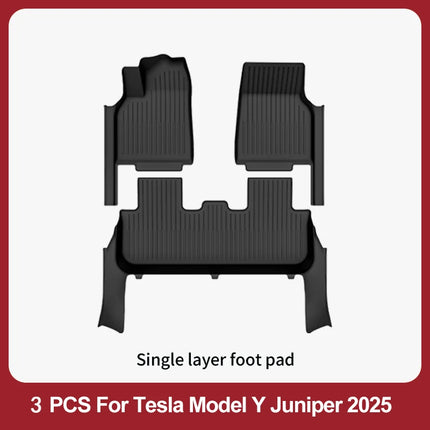 Floor Mats For 2025-2026 Tesla Model Y Juniper Premium/Performance TPE Floor Liner& Accessories Full-Door Sill Protective Cover