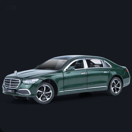 1/22 Maybach S400 Alloy Luxy Car Model Diecast Metal Toy Vehicle Car Models Simulation Sound and Light Collection Childrens Gift