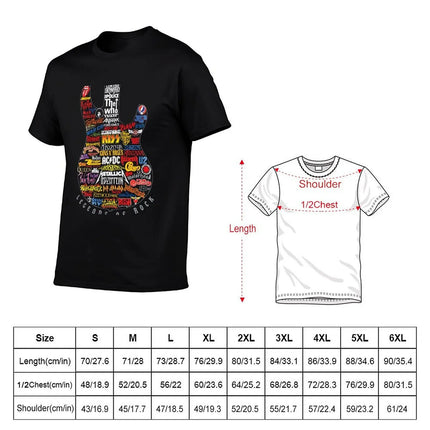 Legends Of Rock T-Shirt blacks anime figures korean fashion football t shirt mens vintage t shirts