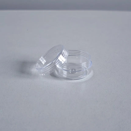 50pcs 5g 10g 15g 20g Mini Empty Clear Cosmetic Jars Refillable Travel Size for Eyeshadow Lip Gloss Cream Lotion Makeup Storage