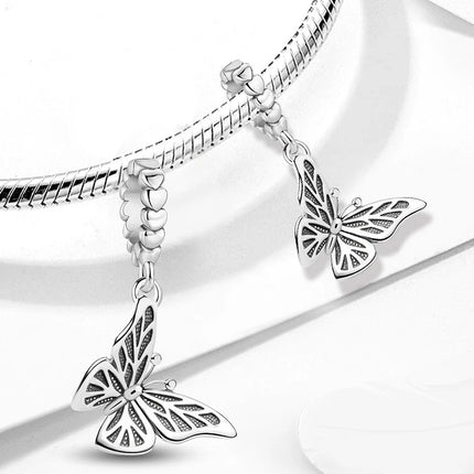 925 Sterling Silver Animal Series Little Lion Butterfly Spot Dog Charms Beads Fit Original Pan Bracelet High Quality DIY Jewelry