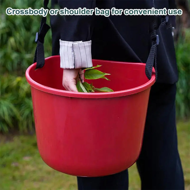 Fruit Picking Bucket Ergonomic Multifunctional Harvest Carrier Bag for Outdoor Farm and Garden Use Convenient Fertilizer Holder