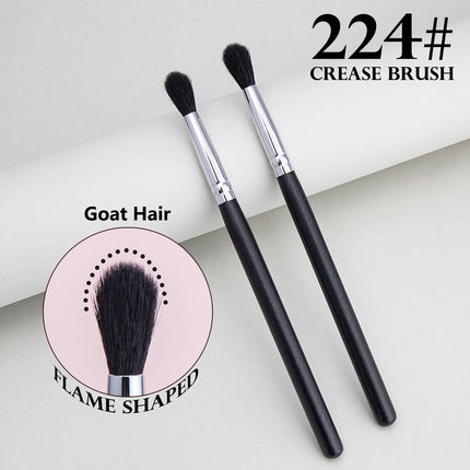 224 Crease Brush Eye Shadow Crease Blending Makeup Brushes High Quality Flame Shape Goat Hair Eye Shadow Crease Makeup Tool