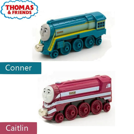 Genuine Thomas and Friends Caitlin Connor Double Track Master Train Model Metal Magnetic Railway Children Toy Car Gift