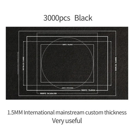 1500-3000pcs Felt Puzzle Mat Set 10color Available Puzzle Playing Blanket with Portable Travel Storage bag Puzzle Accessories
