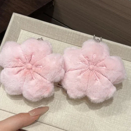 2026 Pendant Small Accessories Girl Cherry Blossom Healing Plush Pendant Keychain