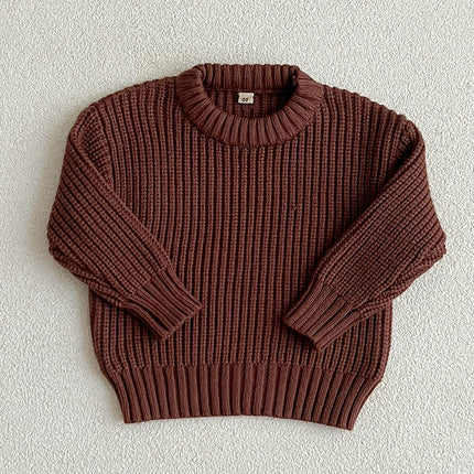 Autumn Baby Boys Girls Knit Sweater Clothes Toddler Infant Kids Knitwear Cotton Soft Winter Long Sleeve Baby Pullover Tops 0-6Y
