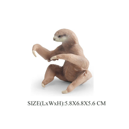 Realistic Forest Wild Animal Capybara Beaver Badger Wolverine Raccoon Meerkat Badger Model Figure Collector Toys for Kids