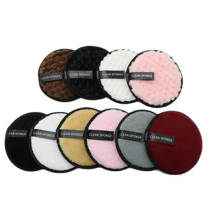 OGEYERO Reusable Makeup Remover Pads Cotton Wipes Microfiber Make Up Removal Sponge Cotton Cleaning Pads Tool