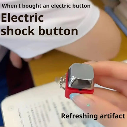 Portable Electric Trick Toy Keychain Discreet Hand Shock Prank Gadget Cool Funny Gifts for Friends
