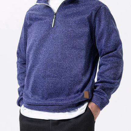 Men's Quarter Zip Up Sweaters Slim Fit Lightweight Mock Neck Pullover Casual Sweaters Half Turtleneck Knitted Outdoor Streetwear