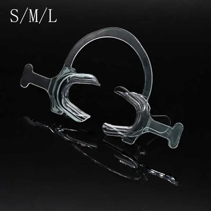 Disposable Transparent Lip and Buccal Retractor with Handle for Dental Use Orthodontic Mouth Opener Tool