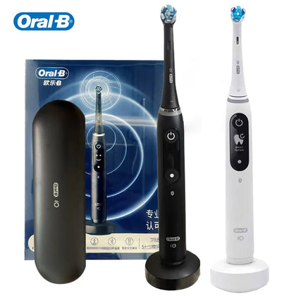 Oral-B Io7 Deep Clean + Protect Rechargeable Electric Toothbrush with Brush Refills and Charging Base