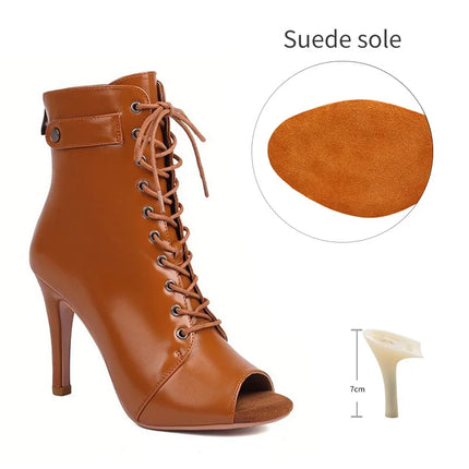 Women's Dance Shoes Ladies Latin Ballroom Dance Boots   Dance Shoes Boots Girls Sexy Stiletto Heels Fashion Salsa Party  Shoes