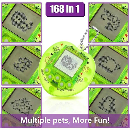 HOT SELL For Birthday Gift Party Virtual Pets Keychain for Kids Electronic Digital Pet Christmas Retro Handheld Game Machine