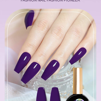 RG 15ml 17 Colors Purple Series Nail Gel Polish Semi-permanent Rich Violet Nail Polish Purple Glitter Gel Varnish For Manicure
