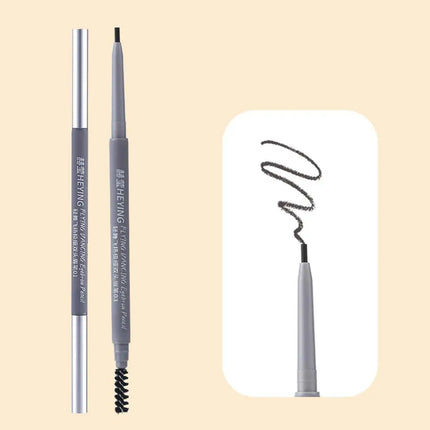 Ultra Fine Double Ended Eyebrow Pencil Waterproof Sweatproof Long Lasting Natural Hair Like Strokes Beginner Friendly with Brush