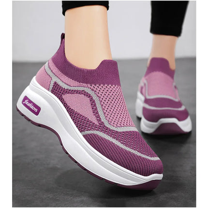 Women's Luxary Chunky Sneakers 2025 trend Fashion Mesh Breathable Shoes for women Sports Running Casual Ladies Fitness Vulcanize