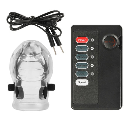 Male Penis Lock Cock Ring Erection Delay Ejaculation Electric Shock Electro Shock Penis Ring Reusable Cockring Adult Sex Toys