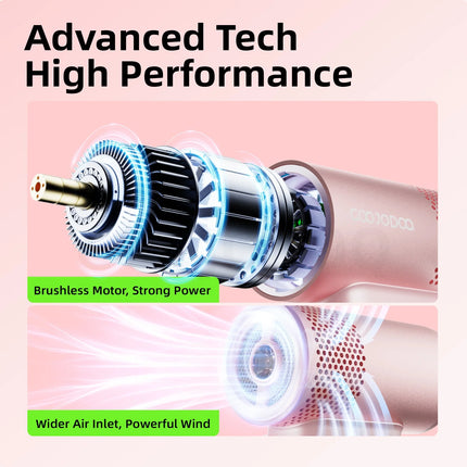 GOOJODOQ Ultra High Speed 5 in1 Multifunction Fan 100 Gear Wind Mini Fan with Emergency Light and Power Bank