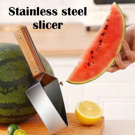 Stainless Steel Watermelon Slicer Handheld Thicken Melon Cutting Tool Fast Cutting Convenient Fruit Cutter Camping Party
