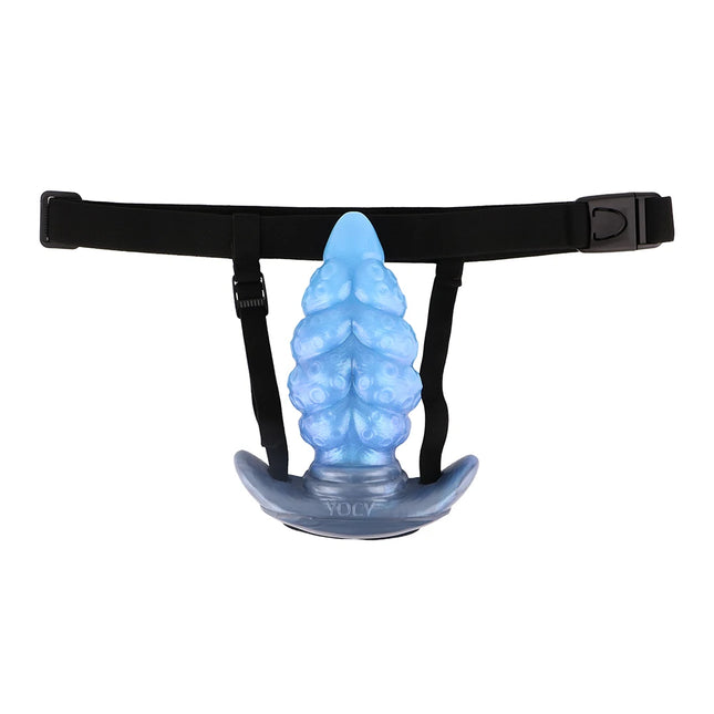 FAAK Silicone Wearable Anal Plug with Large Tail size S M L XL XXL Wireless Control Strap-on Vibrator BDSM Flirting Sex Toys