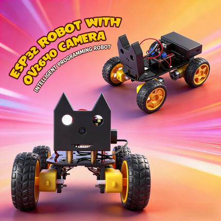 ESP32 AI Robot Smart Coding Programmable Educational Kit DIY STEM Toy for Adult with Open Source Software Robot Building Kit