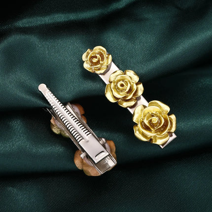 The Apothecary Diaries Cute MaoMao Hair Clip Gold Rose Hair Accessory Earrings Necklace Set Love Hairpin Anime Cosplay Props Gif