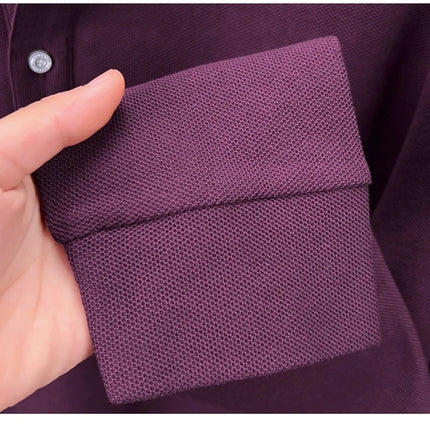 100% pure cotton luxury men's long-sleeve polo shirt designer brand Paul pony embroidery soft comfort spring autumn casual T-shirt