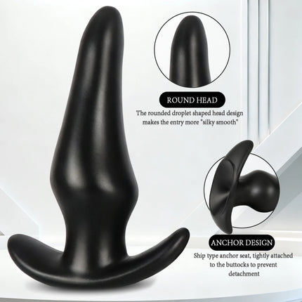 Huge Fantasy Anal Plug Black Big Long Anal Butt Plug Adult Sex Toys Butt Plug Dildo Dilator Training Expansion For Gay Men Women