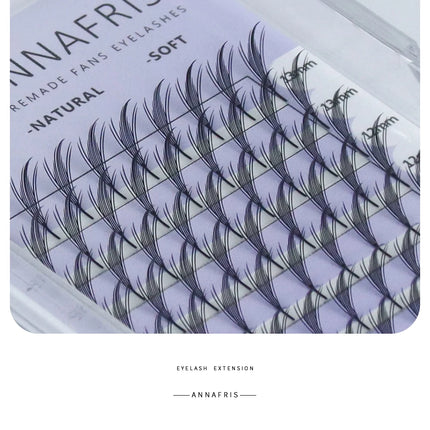ANNAFRIS Comic Spire Eyelash Extension Premade Fans Natural Cashmere Manga False Eyelash Natural Soft Feather Shape Pteris Lash
