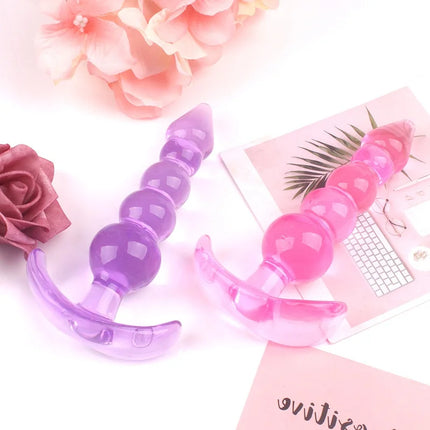 Butt Plug Silicone Anal Plug Prostate Massager Stimulator Adult Supplies Dilator Anus Beads Sex Toys For Women Man Gay Ass Tail