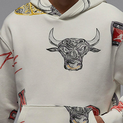 Nike genuine Jordan Men's Print Loose Hoodie FN4546-133