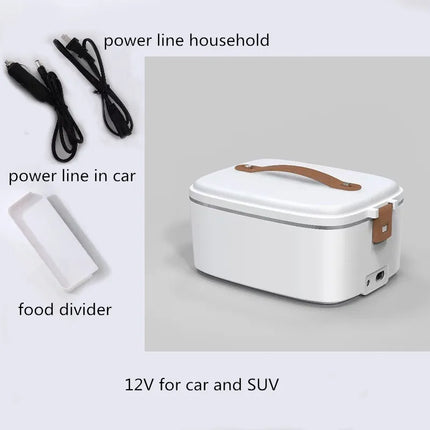 Electric lunch box Home car 2-in-1 thermal insulation portable bento box office office heating lunch box