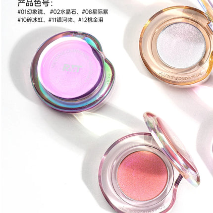 Romantic Beauty Iluminador Maquillaje Chameleon Highlighter Eye Palette High gloss Powder Body and Face Pearl Brightening