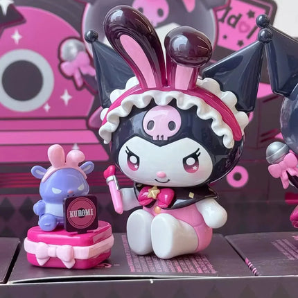 Sanrio Kuromi Sparkling Idol Series Blind Box Cute Anime Figure Mystery Box Kuromi Doll Collect Desktop Decor Surprise Gift Toys