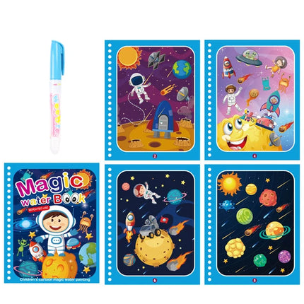 Children Magical Water Book Montessori Drawing Toys Reusable Coloring Books Magic Water Drawing Book Baby Early Education Toys
