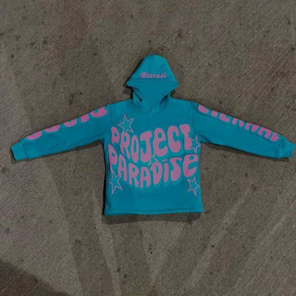 Y2K Streetwear Hoodie Sweatshirt Funny Star Letter Graphic Hoodie Harajuku Anime Hooded Pullover Hip Hop Hipster Women Men emo