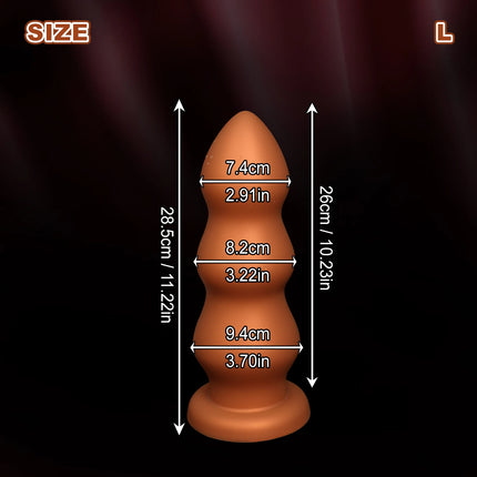 big huge anal beads soft smooth anal dildo penetration anal toys Prostate Massage silicone dilatador super large butt plug ball